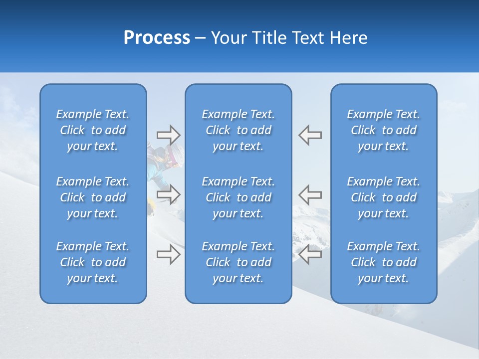 A Person Riding Skis Down A Snow Covered Slope PowerPoint Template