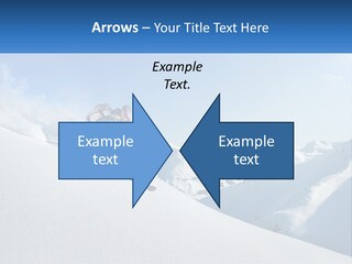 A Person Riding Skis Down A Snow Covered Slope PowerPoint Template