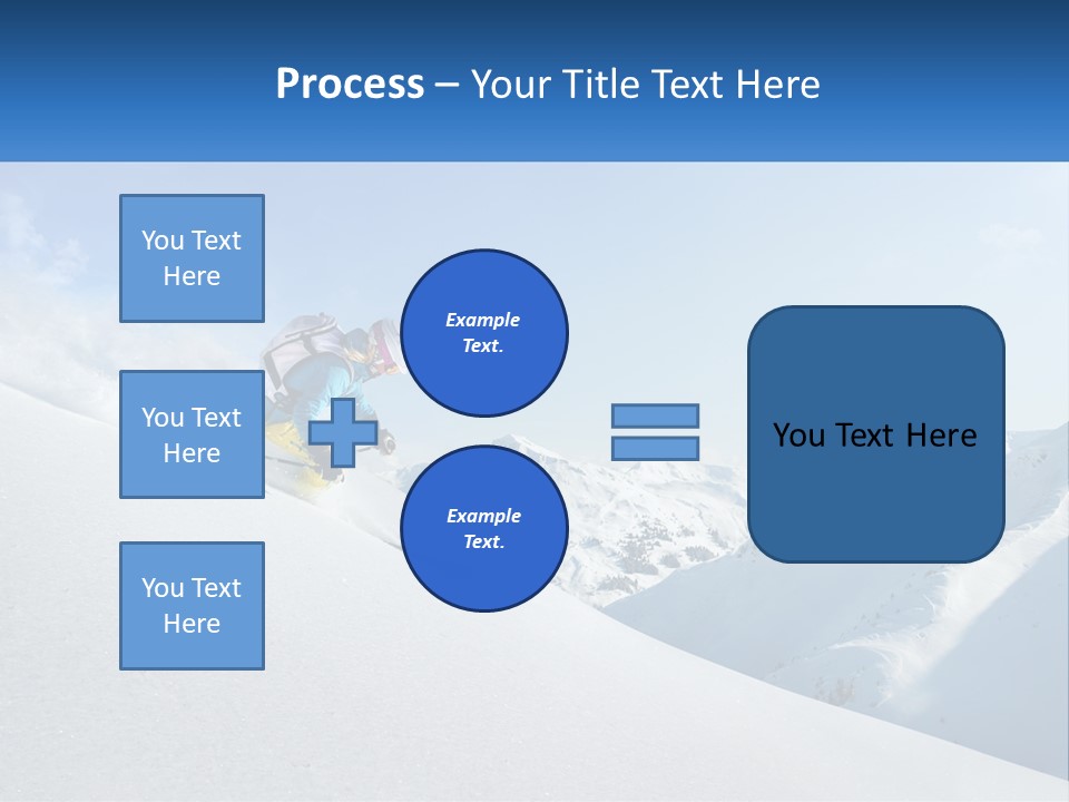 A Person Riding Skis Down A Snow Covered Slope PowerPoint Template