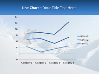 A Person Riding Skis Down A Snow Covered Slope PowerPoint Template