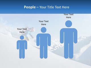 A Person Riding Skis Down A Snow Covered Slope PowerPoint Template