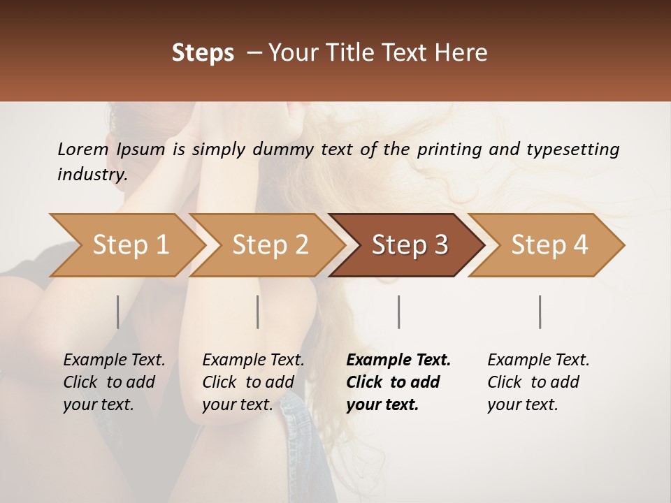 A Woman Holding A Sign That Says Name Of Presentation Company Name PowerPoint Template