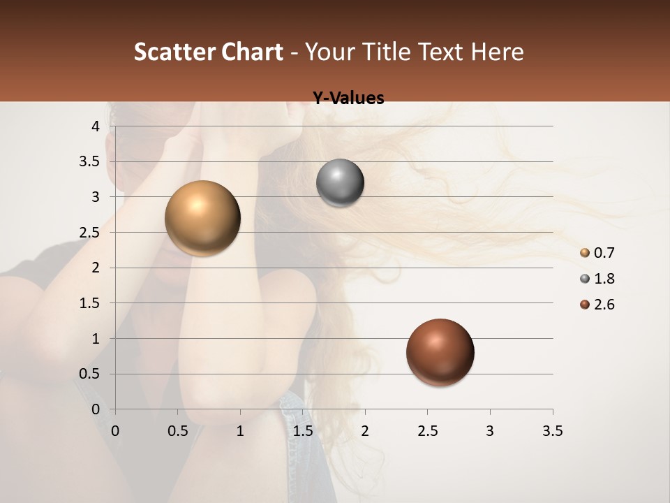 A Woman Holding A Sign That Says Name Of Presentation Company Name PowerPoint Template