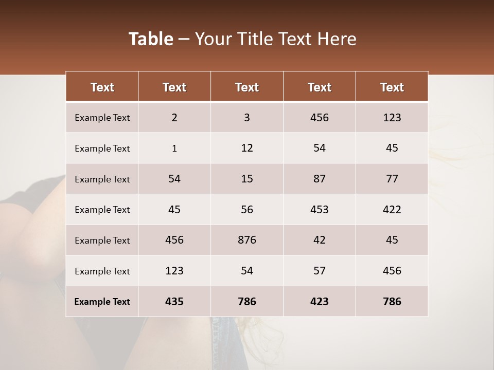 A Woman Holding A Sign That Says Name Of Presentation Company Name PowerPoint Template