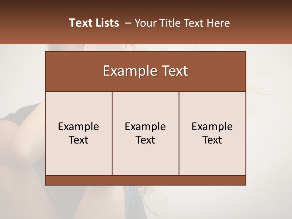 A Woman Holding A Sign That Says Name Of Presentation Company Name PowerPoint Template