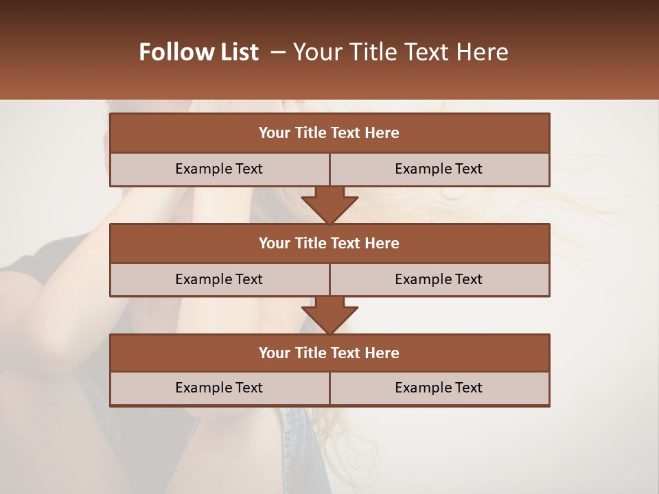 A Woman Holding A Sign That Says Name Of Presentation Company Name PowerPoint Template