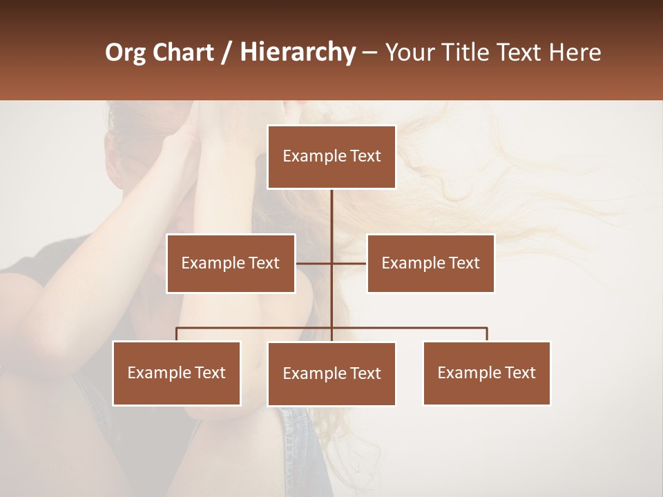 A Woman Holding A Sign That Says Name Of Presentation Company Name PowerPoint Template