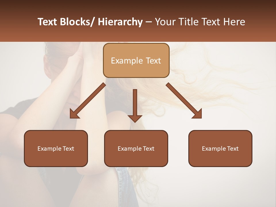 A Woman Holding A Sign That Says Name Of Presentation Company Name PowerPoint Template