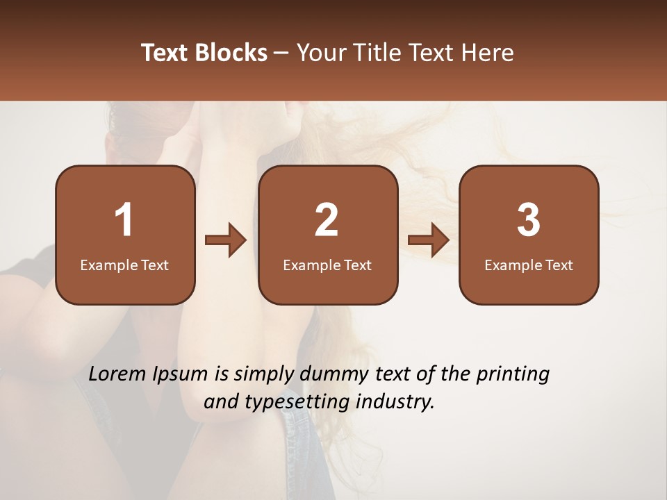 A Woman Holding A Sign That Says Name Of Presentation Company Name PowerPoint Template