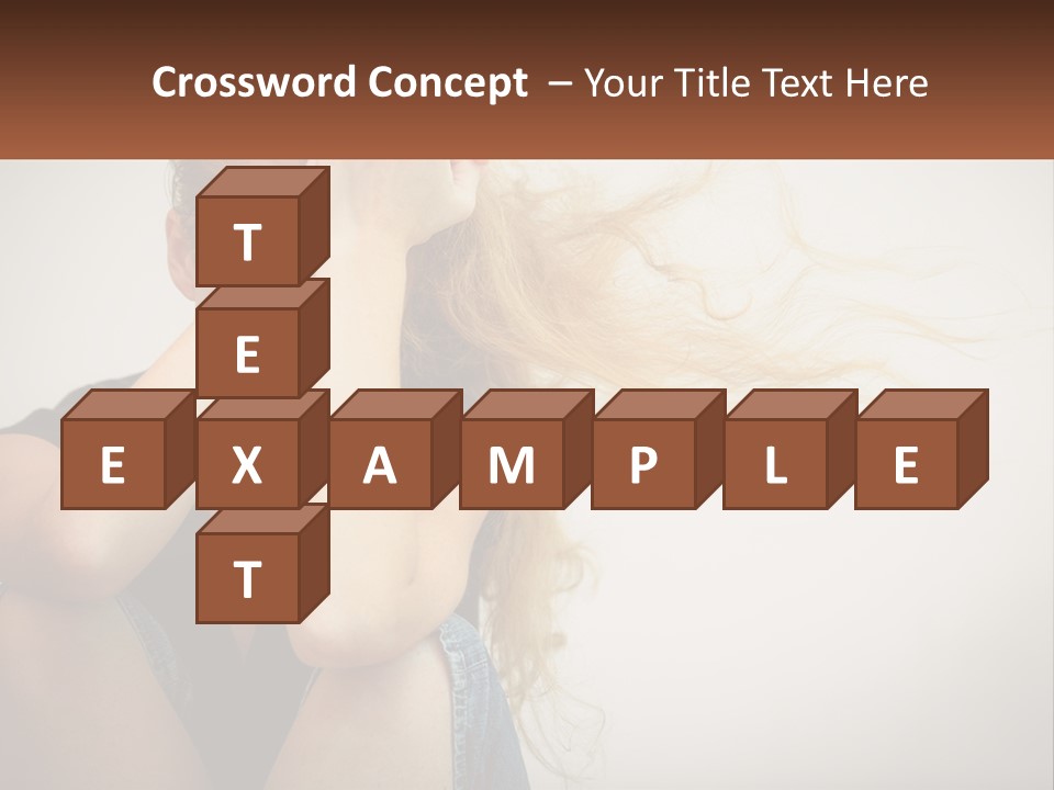 A Woman Holding A Sign That Says Name Of Presentation Company Name PowerPoint Template