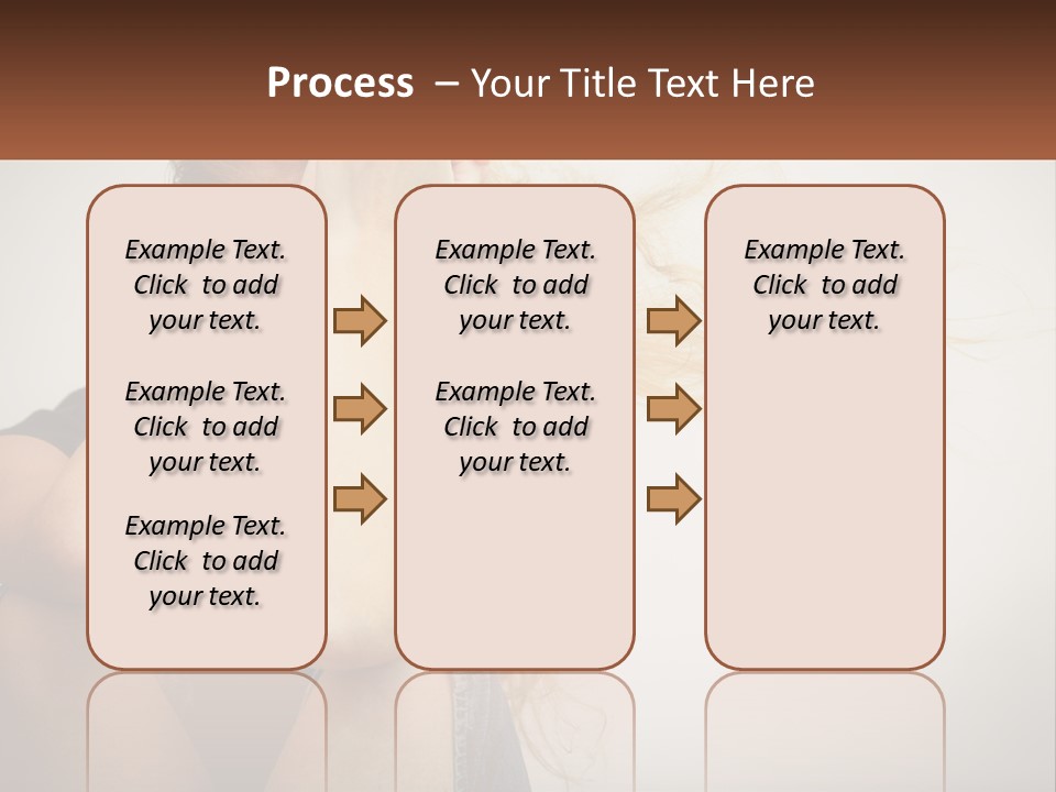 A Woman Holding A Sign That Says Name Of Presentation Company Name PowerPoint Template