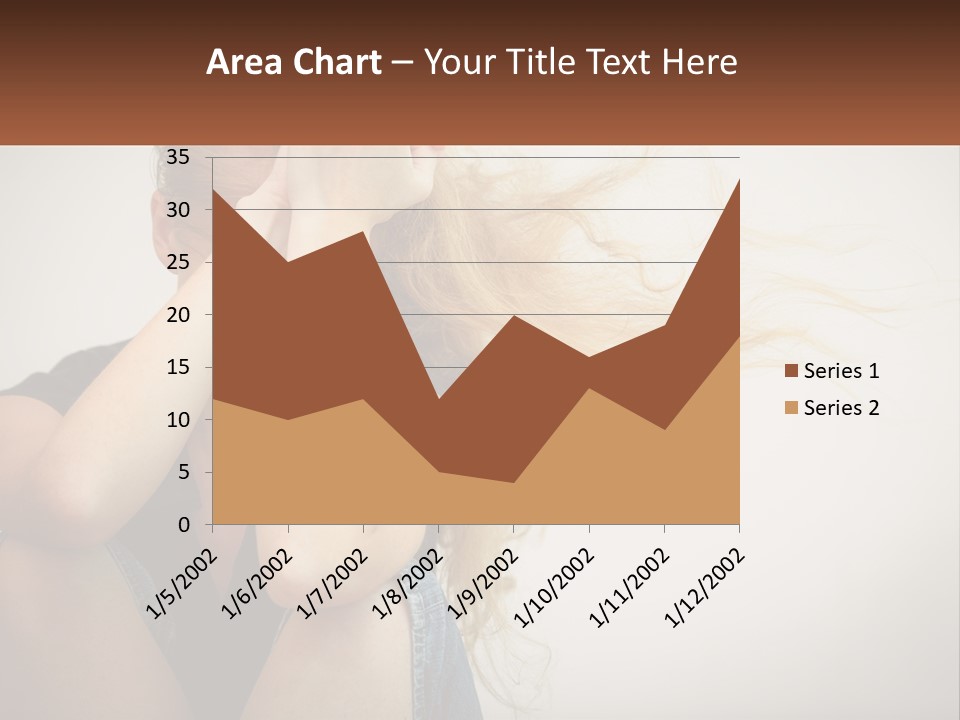 A Woman Holding A Sign That Says Name Of Presentation Company Name PowerPoint Template