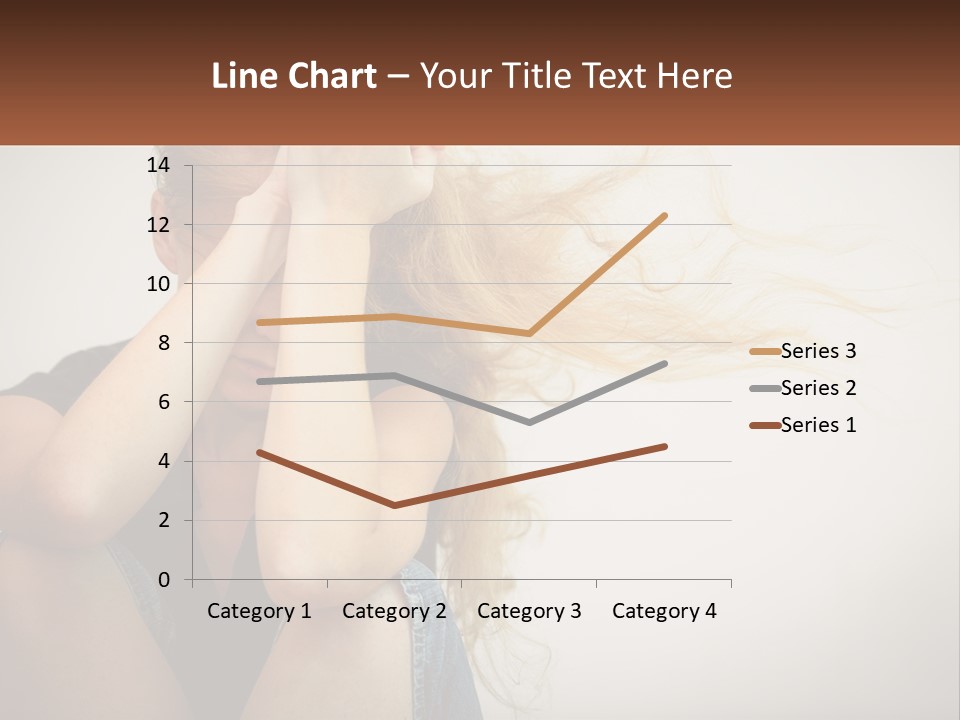 A Woman Holding A Sign That Says Name Of Presentation Company Name PowerPoint Template