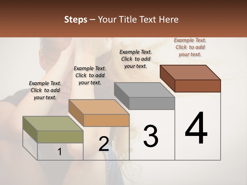 A Woman Holding A Sign That Says Name Of Presentation Company Name PowerPoint Template