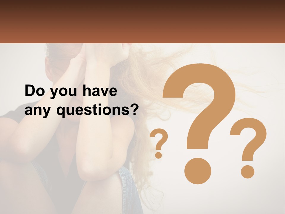 A Woman Holding A Sign That Says Name Of Presentation Company Name PowerPoint Template