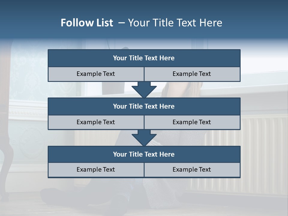 A Woman Sitting On The Floor With A Cup Of Coffee PowerPoint Template
