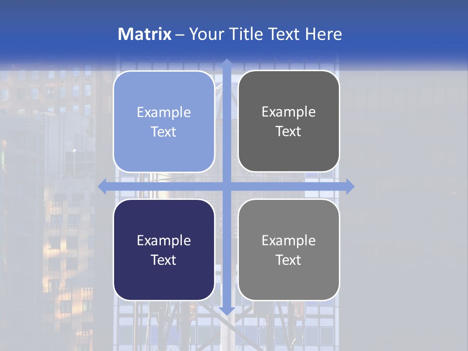 A Water Tower In Front Of A Tall Building PowerPoint Template