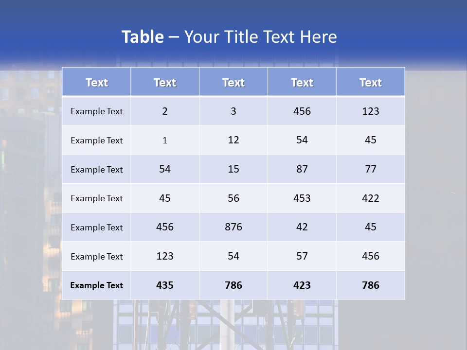 A Water Tower In Front Of A Tall Building PowerPoint Template