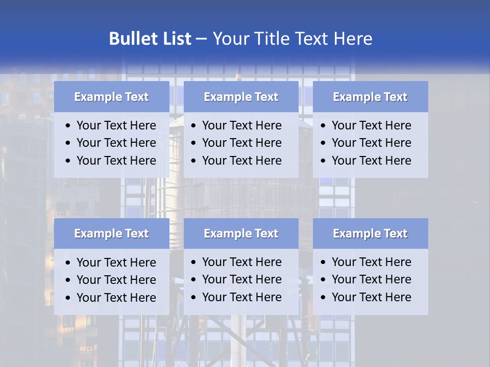 A Water Tower In Front Of A Tall Building PowerPoint Template