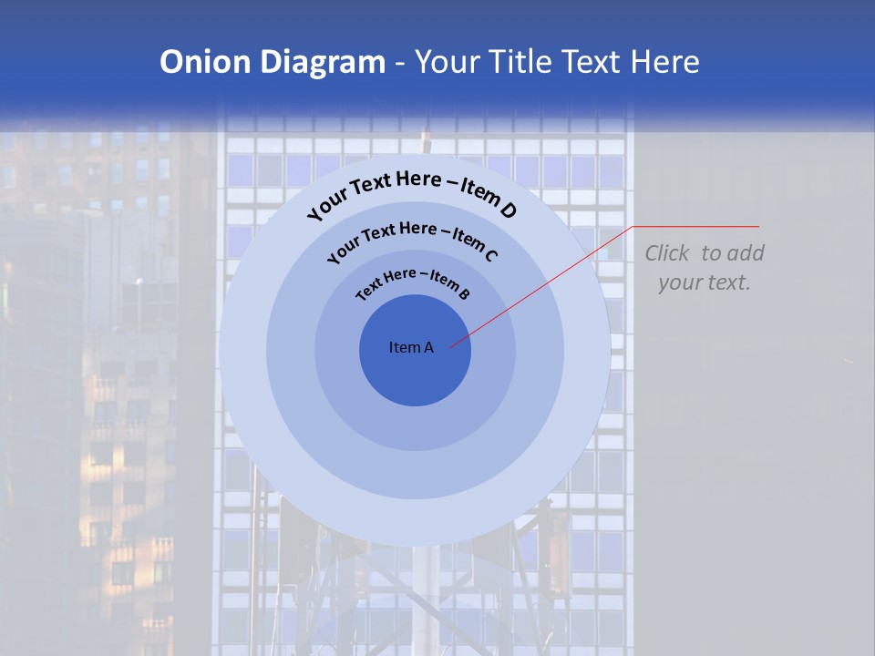 A Water Tower In Front Of A Tall Building PowerPoint Template