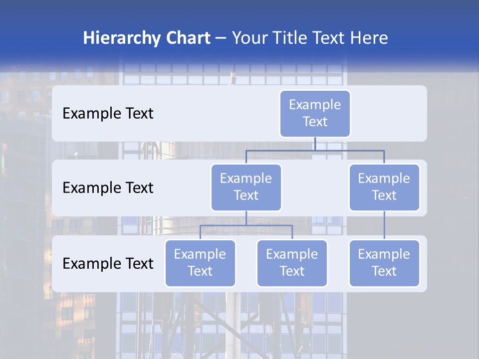 A Water Tower In Front Of A Tall Building PowerPoint Template