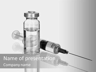 A Syll With A Needle In It On Top Of A Table PowerPoint Template