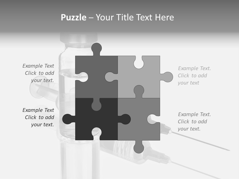 A Syll With A Needle In It On Top Of A Table PowerPoint Template