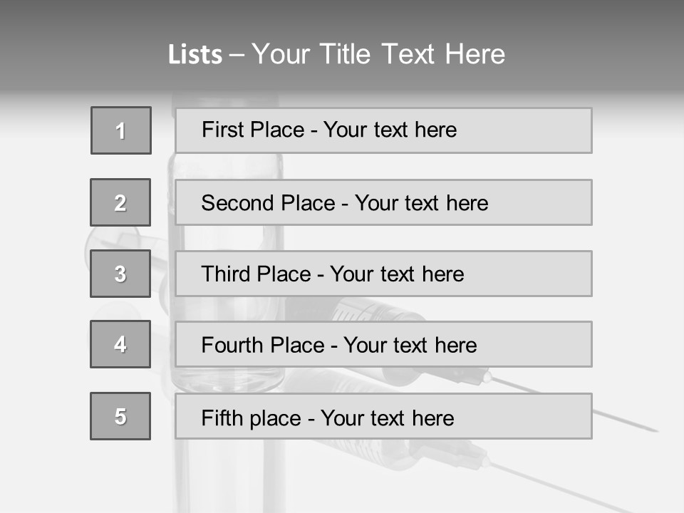 A Syll With A Needle In It On Top Of A Table PowerPoint Template