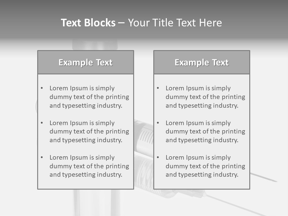 A Syll With A Needle In It On Top Of A Table PowerPoint Template