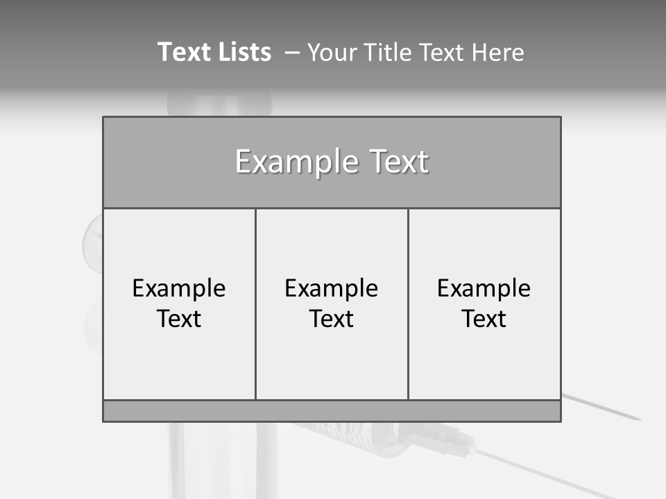 A Syll With A Needle In It On Top Of A Table PowerPoint Template