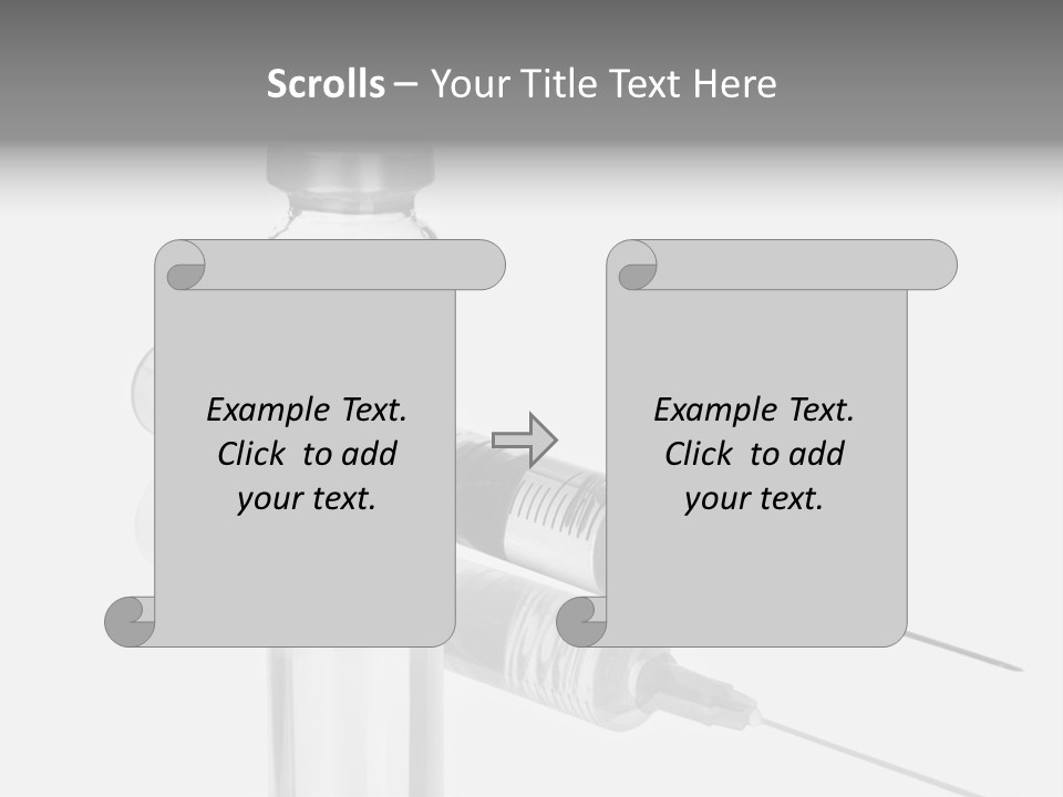 A Syll With A Needle In It On Top Of A Table PowerPoint Template