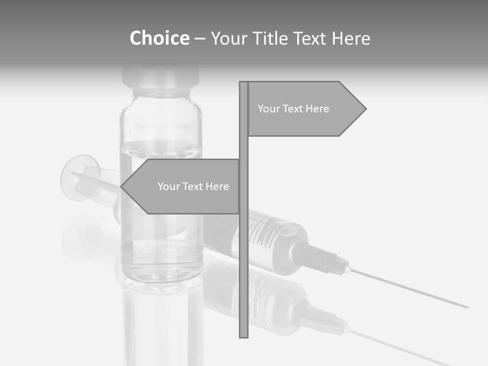 A Syll With A Needle In It On Top Of A Table PowerPoint Template