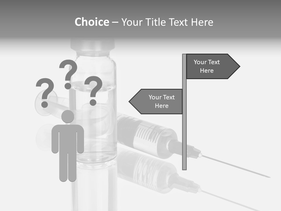 A Syll With A Needle In It On Top Of A Table PowerPoint Template