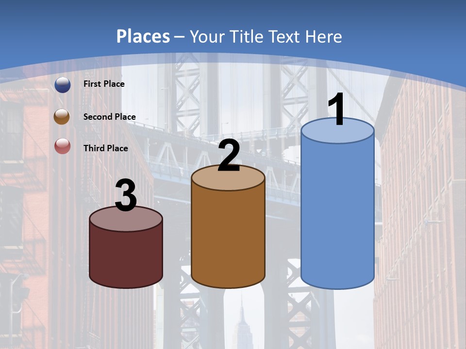 A City With A Bridge In The Background PowerPoint Template