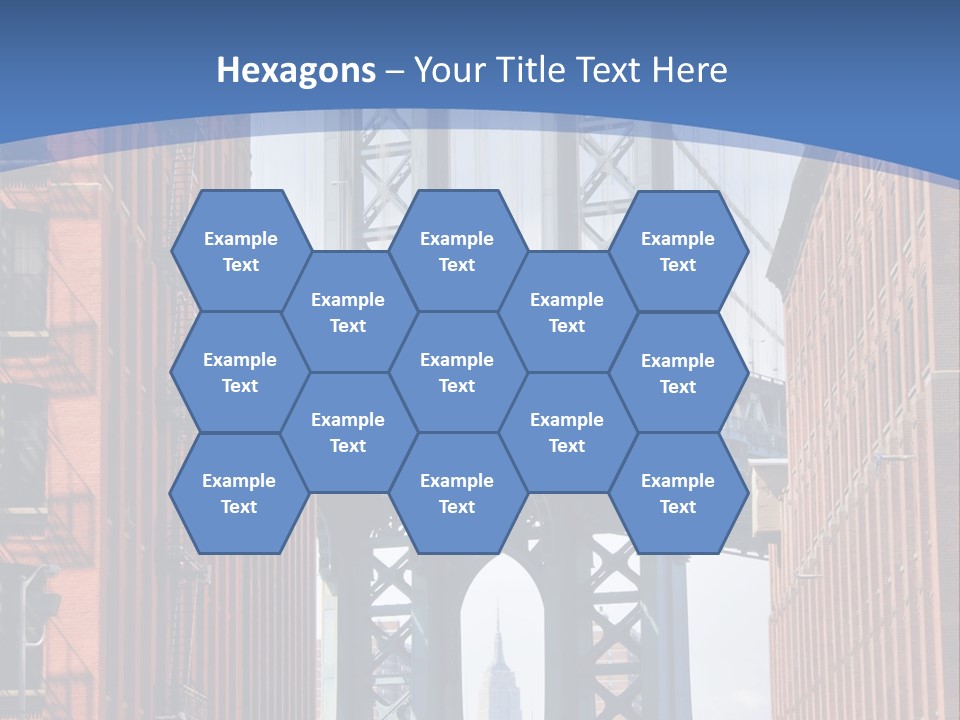 A City With A Bridge In The Background PowerPoint Template