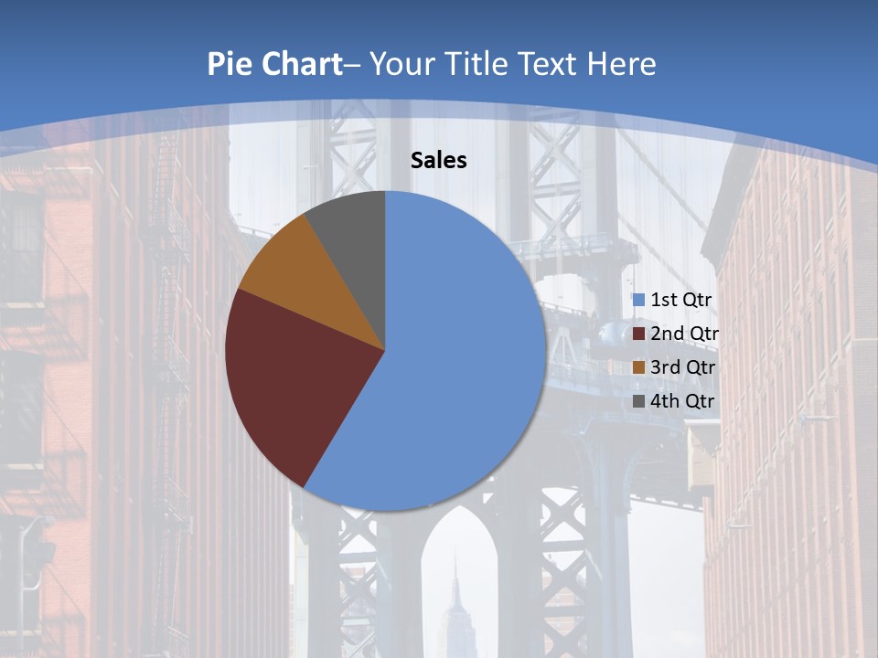A City With A Bridge In The Background PowerPoint Template