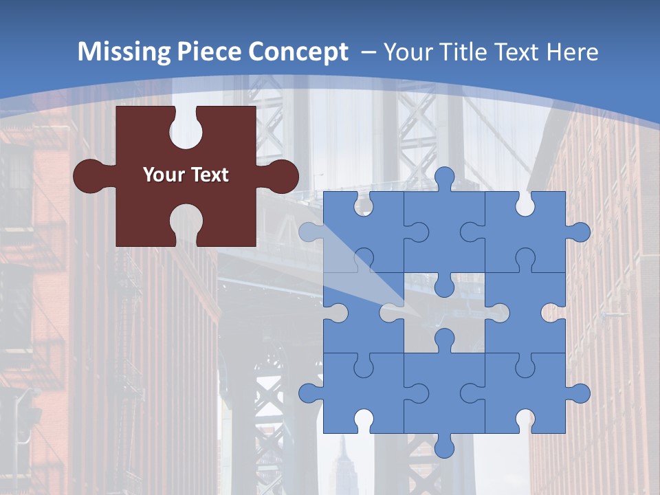 A City With A Bridge In The Background PowerPoint Template