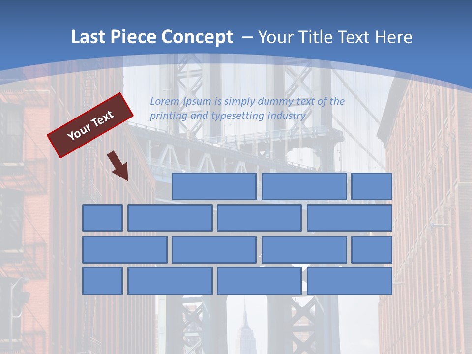A City With A Bridge In The Background PowerPoint Template