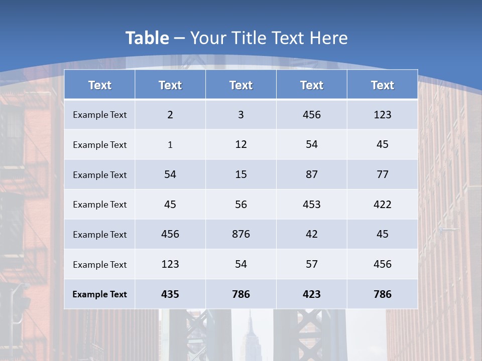 A City With A Bridge In The Background PowerPoint Template