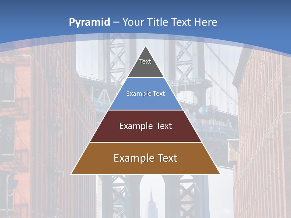 A City With A Bridge In The Background PowerPoint Template