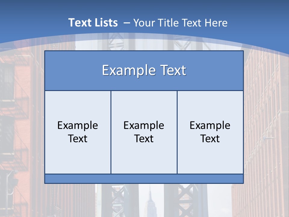A City With A Bridge In The Background PowerPoint Template