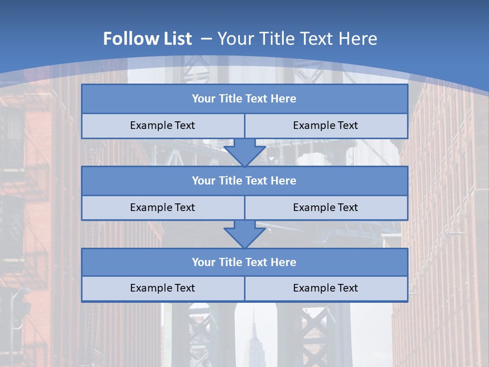 A City With A Bridge In The Background PowerPoint Template