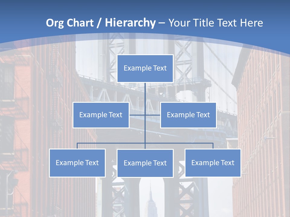 A City With A Bridge In The Background PowerPoint Template