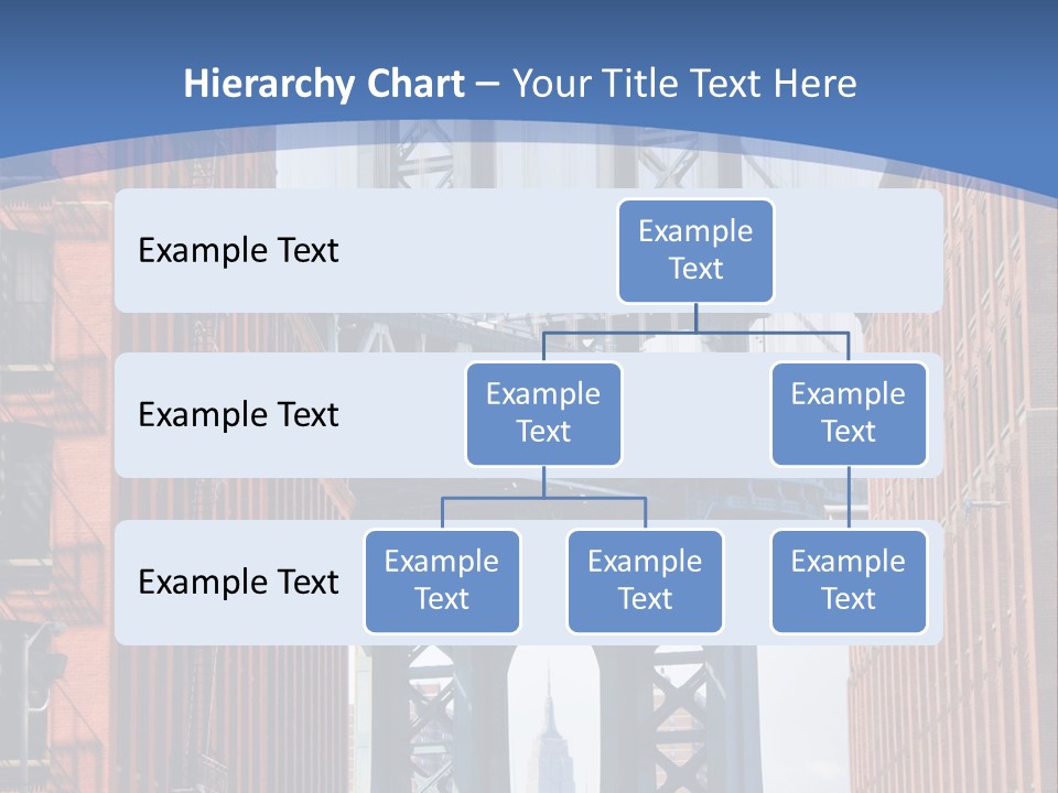 A City With A Bridge In The Background PowerPoint Template