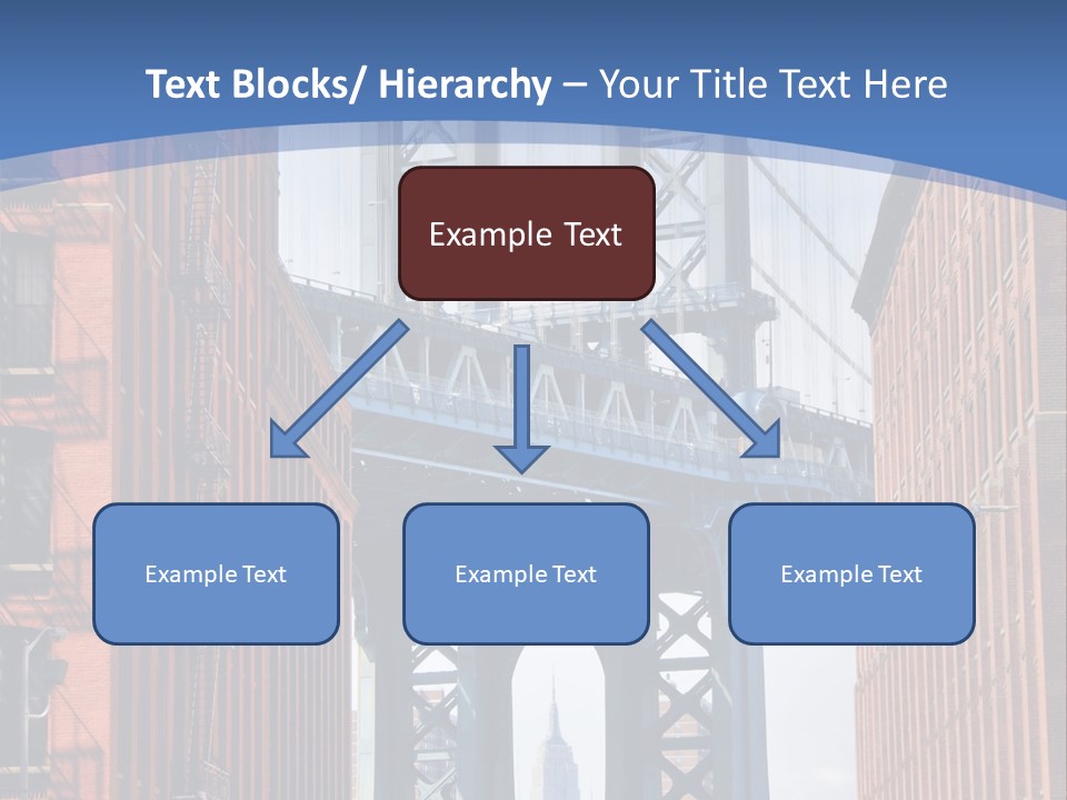 A City With A Bridge In The Background PowerPoint Template