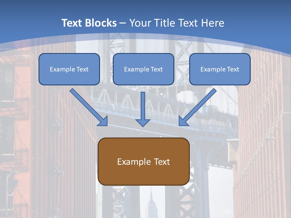 A City With A Bridge In The Background PowerPoint Template
