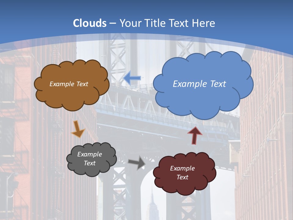 A City With A Bridge In The Background PowerPoint Template