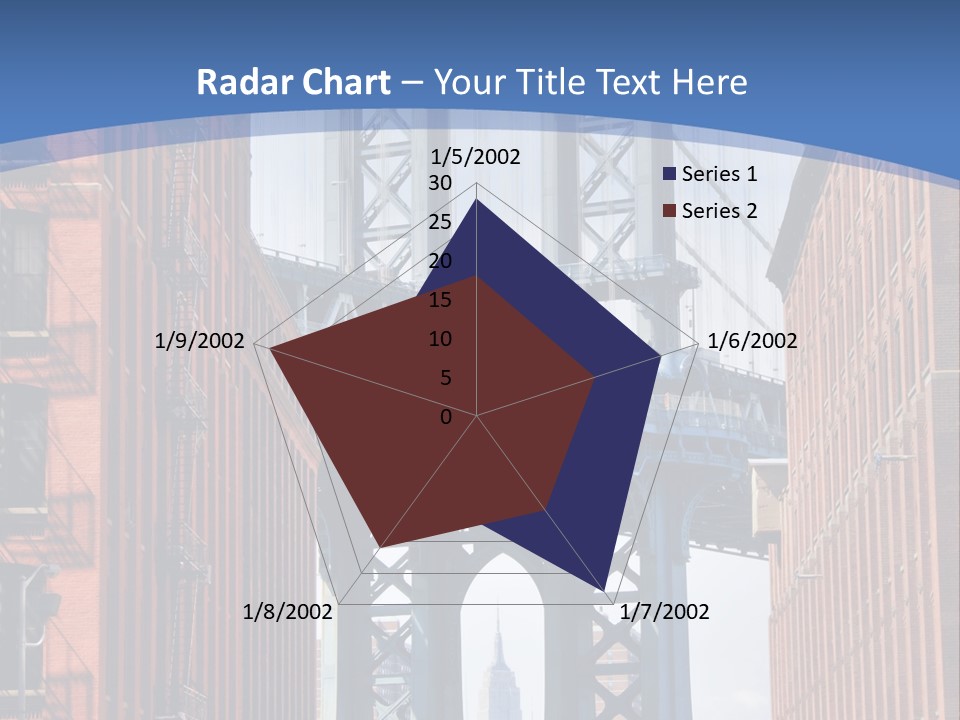A City With A Bridge In The Background PowerPoint Template