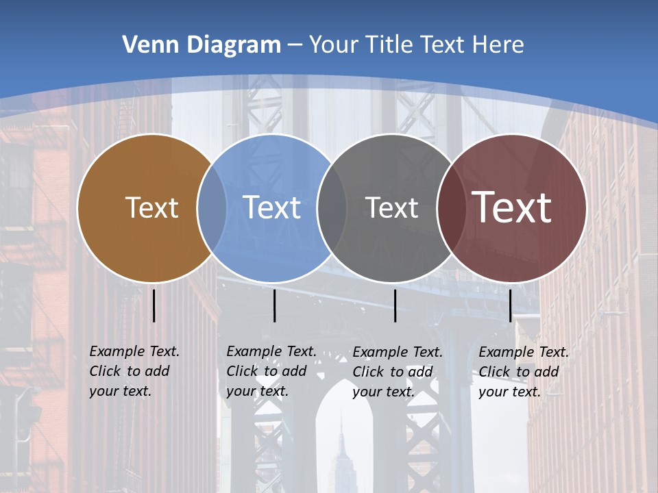 A City With A Bridge In The Background PowerPoint Template