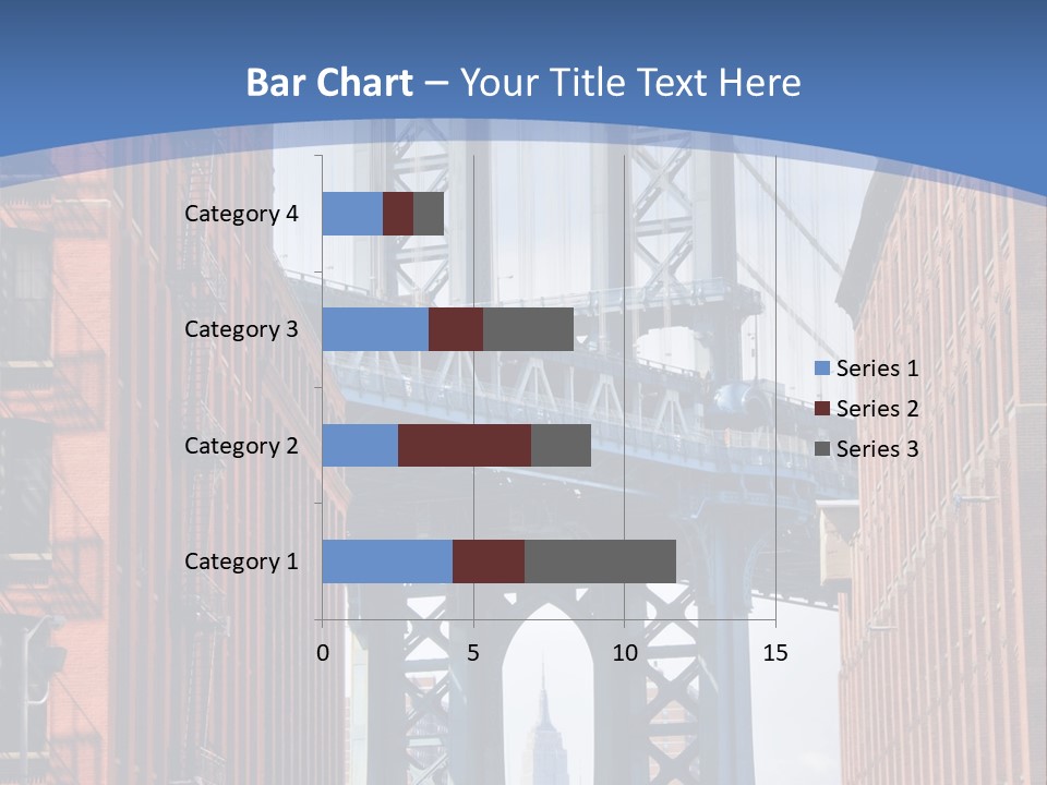 A City With A Bridge In The Background PowerPoint Template